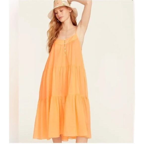 J. Crew Tiered button-front cover-up dress NWT - Picture 1 of 3